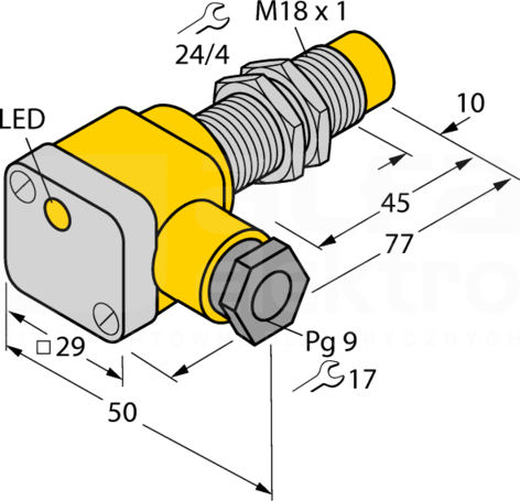 NI10-G18SK-AN6X Czujnik indukcyjny