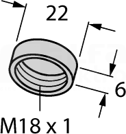 SCHUTZKAPPE SKN/M18 Uchwyt montażowy