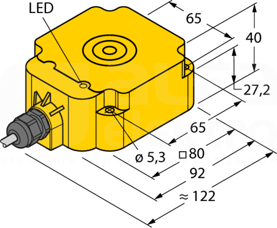 BI50-Q80-Y1X Czujnik indukcyjny