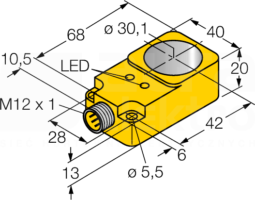 BI30R-Q20-AN6X2-H1141 Czujnik indukcyjny