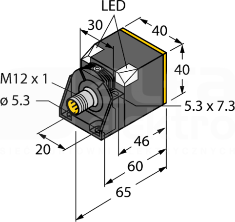 NI50U-CK40-VP4X2-H1141 Czujnik indukcyjny