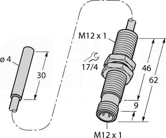 BI1,5-EH04-0,3-M12-SIU-H1141 Czujnik indukcyjny