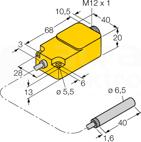 Bi1,5-EH6,5-0,2-Q20-2LU-H1141/S950 Czujnik indukcyjny
