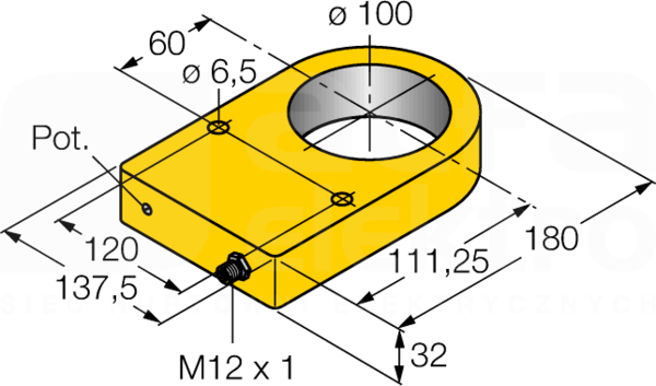 NI100R-S32XL-2LU-H1141/S950 Czujnik indukcyjny