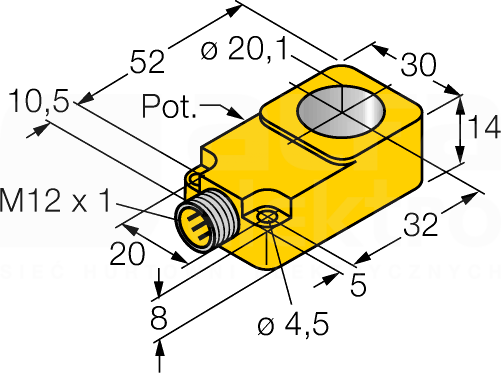BI20R-Q14-LU-H1141 Czujnik indukcyjny