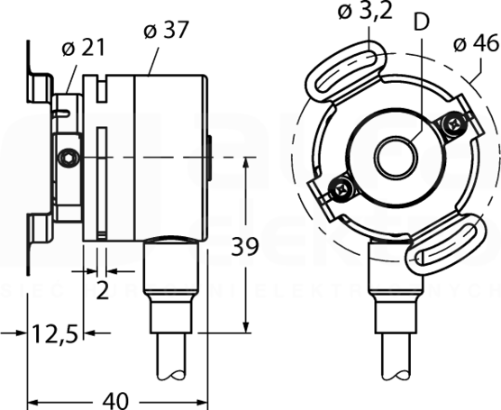 Ri-09H8E-2F360-C Enkoder obrotowy inkrementalny