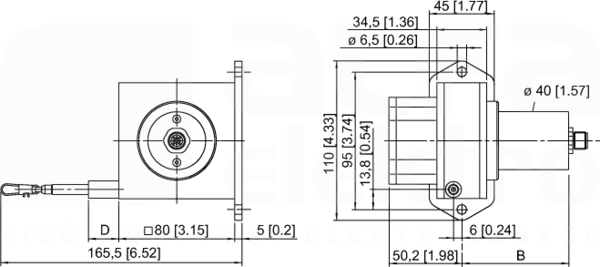DW1000-110-PA-H1141 Enkoderowy czujnik drogi