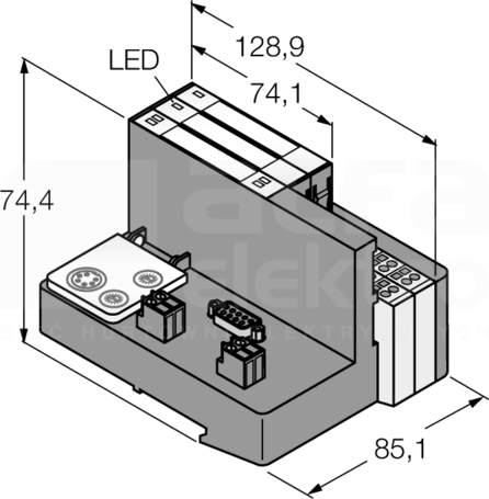 TI-BL20-DPV1-S-4 Zestaw do prostej komunikacji I/O IP20