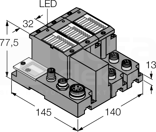TI-BL67-EN-S-4 Zestaw do komunikacji I/O IP67
