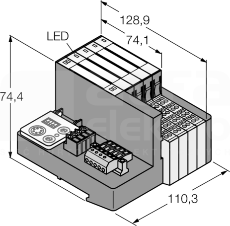 TI-BL20-DN-S-8 Zestaw do prostej komunikacji I/O IP20