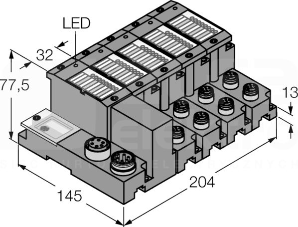 TI-BL67-DN-S-8 Zestaw do prostej komunikacji I/O IP67