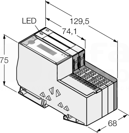 TI-BL20-E-DPV1-S-4 Zestaw do komunikacji I/O IP20