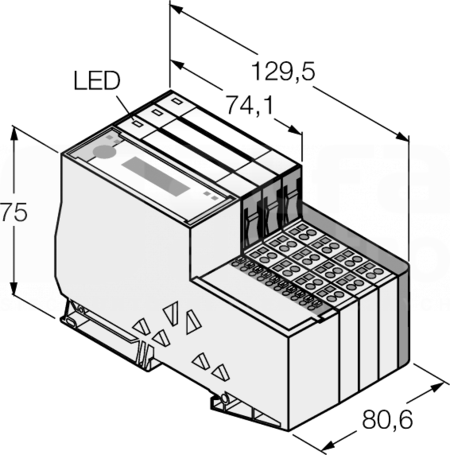 TI-BL20-E-CO-S-6 Zestaw do komunikacji I/O IP20