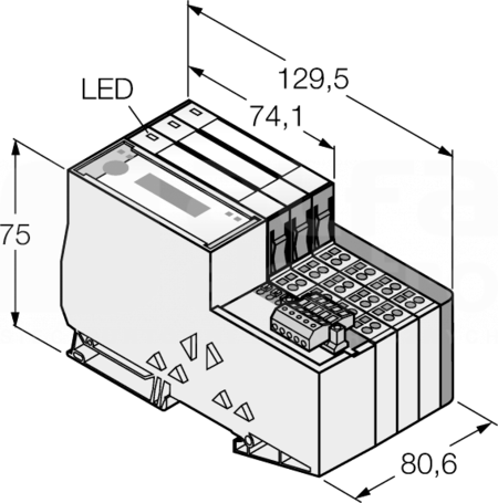 TI-BL20-E-DN-S-6 Zestaw do komunikacji I/O IP20