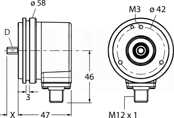 Ri-10S10S-2B4096-H1181 Enkoder obrotowy inkrementalny