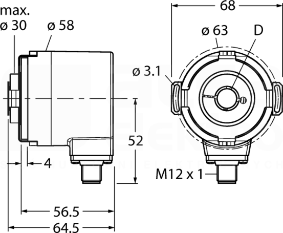 RM-35H12E-3C25B-H1181 Enkoder obrotowy - absolutny