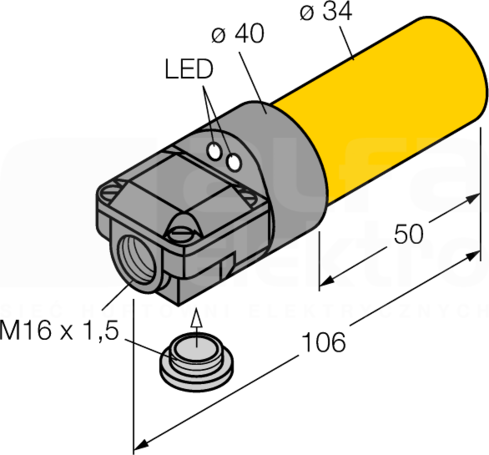 NI20-K34SR-VP4X2 Czujnik indukcyjny