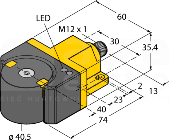 Ri360P1-DSU35-ELiU5X2-H1151 Czujnik indukcyjny