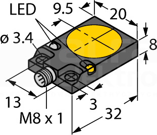 BI5U-Q08-AP6X2-V2131 Czujnik indukcyjny