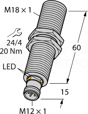 RU40U-M18E-2UP8X2-H1151 Czujnik ultradźwiękowy