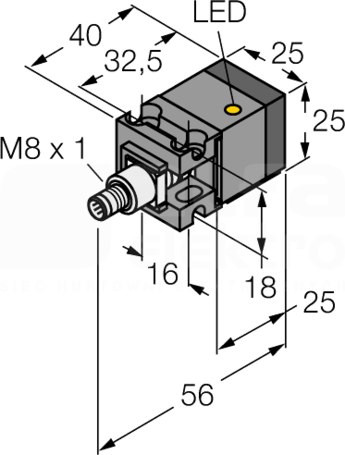 BI10U-CA25-AP6X2-V1131 Czujnik indukcyjny