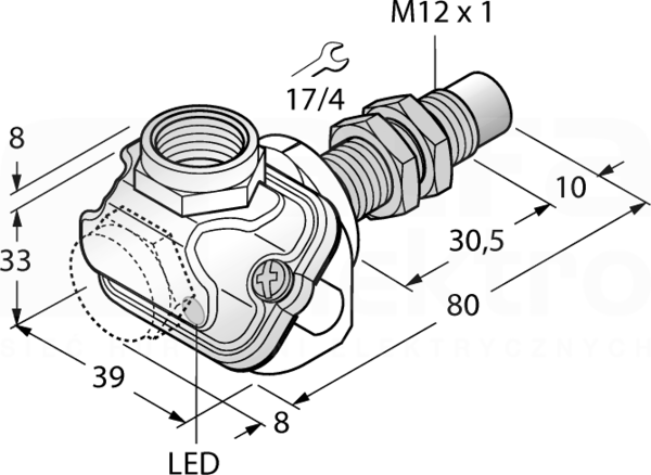 NI10U-EM12WDTC-AP6X Czujnik indukcyjny