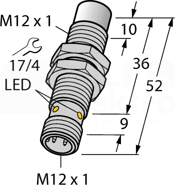 NI10U-EM12WD-AP6X-H1141 Czujnik indukcyjny