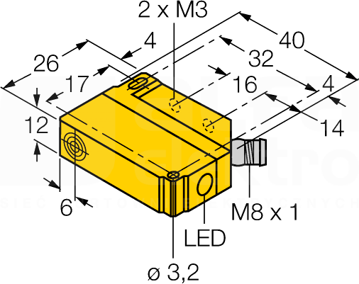 BI5U-Q12-AP6X2-V1131 Czujnik indukcyjny