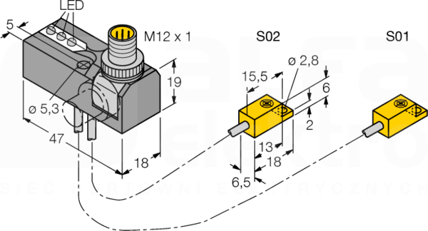 NI2-ISI-0,055-BDS-2AP6X3-H1141/S34 Czujnik indukcyjny