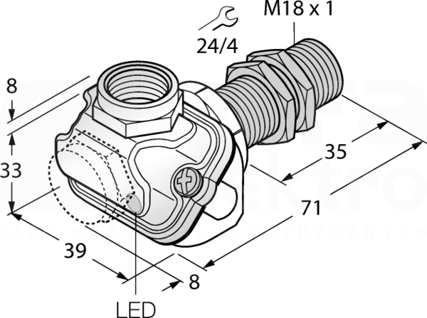 BI5-EM18WDTC-Y1X Czujnik indukcyjny