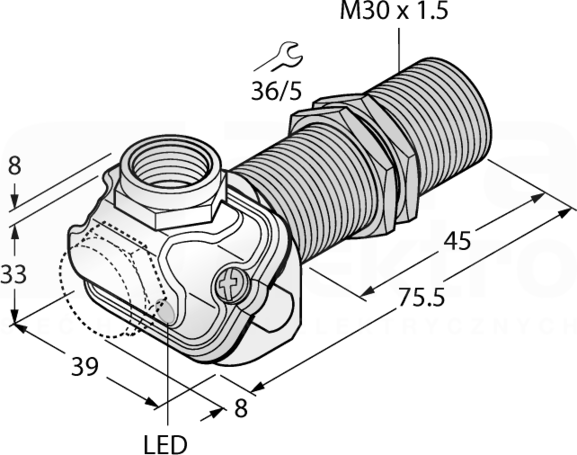 BI10-EM30WDTC-Y1X Czujnik indukcyjny