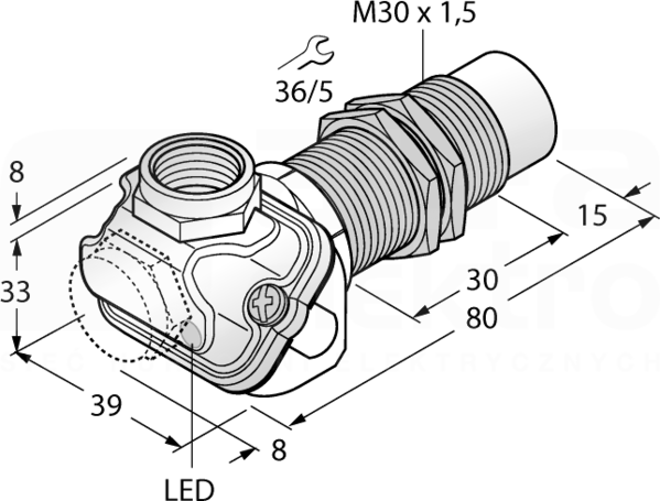 NI15-EM30WDTC-Y1X Czujnik indukcyjny