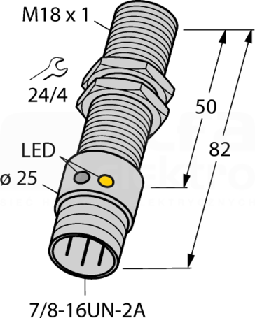 BI5U-G18-ADZ30X2-B1331 Czujnik indukcyjny