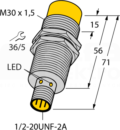 NI20U-G30-ADZ30X2-B3131 Czujnik indukcyjny