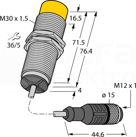 NICS-M30-IOL2P8-0,3-RKC4.4T Czujnik indukcyjny