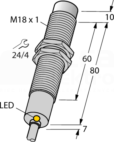 NI8-M18-AP6X/S120 Czujnik indukcyjny