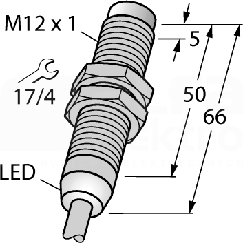 NI4-M12-AP6X/S120 Czujnik indukcyjny