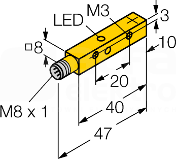 NI4U-Q8SE-AN6X-V1131 Czujnik indukcyjny