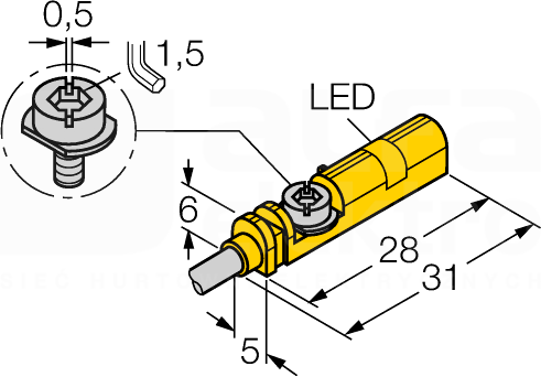 BIM-UNT-AP6X Czujnik magneto-indukcyjny