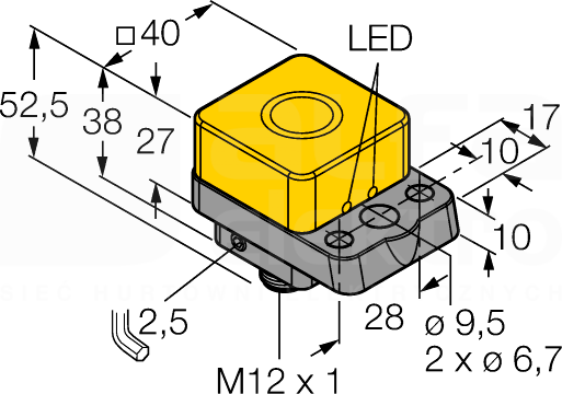 NI22U-Q40-AP6X2-H1141 Czujnik indukcyjny