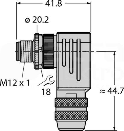 CMBSD8241-0/PG9 Wtyk męski prosty
