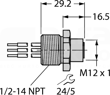 FKV48-0,3M/14,5/C1117 Akcesoria dla systemów sieciowych