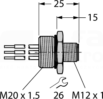 FSV48-0,3M/M20/C1117 Akcesoria dla systemów sieciowych