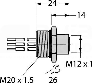 FKV48-0,3M/M20/C1117 Akcesoria dla systemów sieciowych