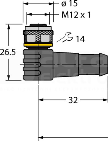 WKC4.5T-5/TEL Przewód czujnikowy
