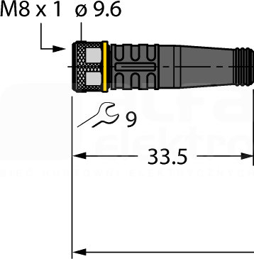 PKG3M-1-PSG3M/TXL Przewód czujnikowy PVC