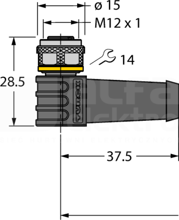 WKS8T-10/TXL Przewód czujnikowy PUR 8-żył. 10m