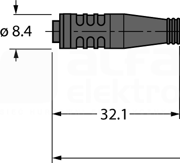 PKG4S-2/TXL Przewód czujnikowy PUR