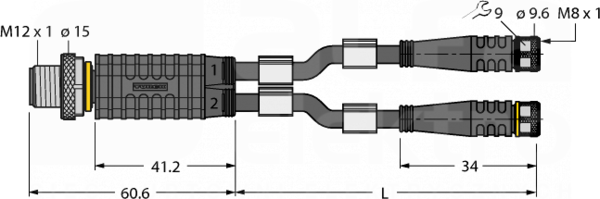 VBRS4.4-2PKG3M-5/5/TXL Trójnik