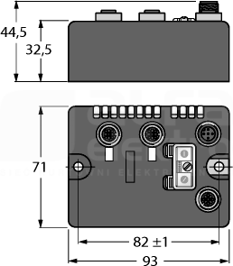 BLCCO-2M12S-2RFID-S Stacja sieciowa dla CANOPEN